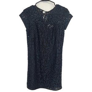 Loft Black Lace Mini Dress
